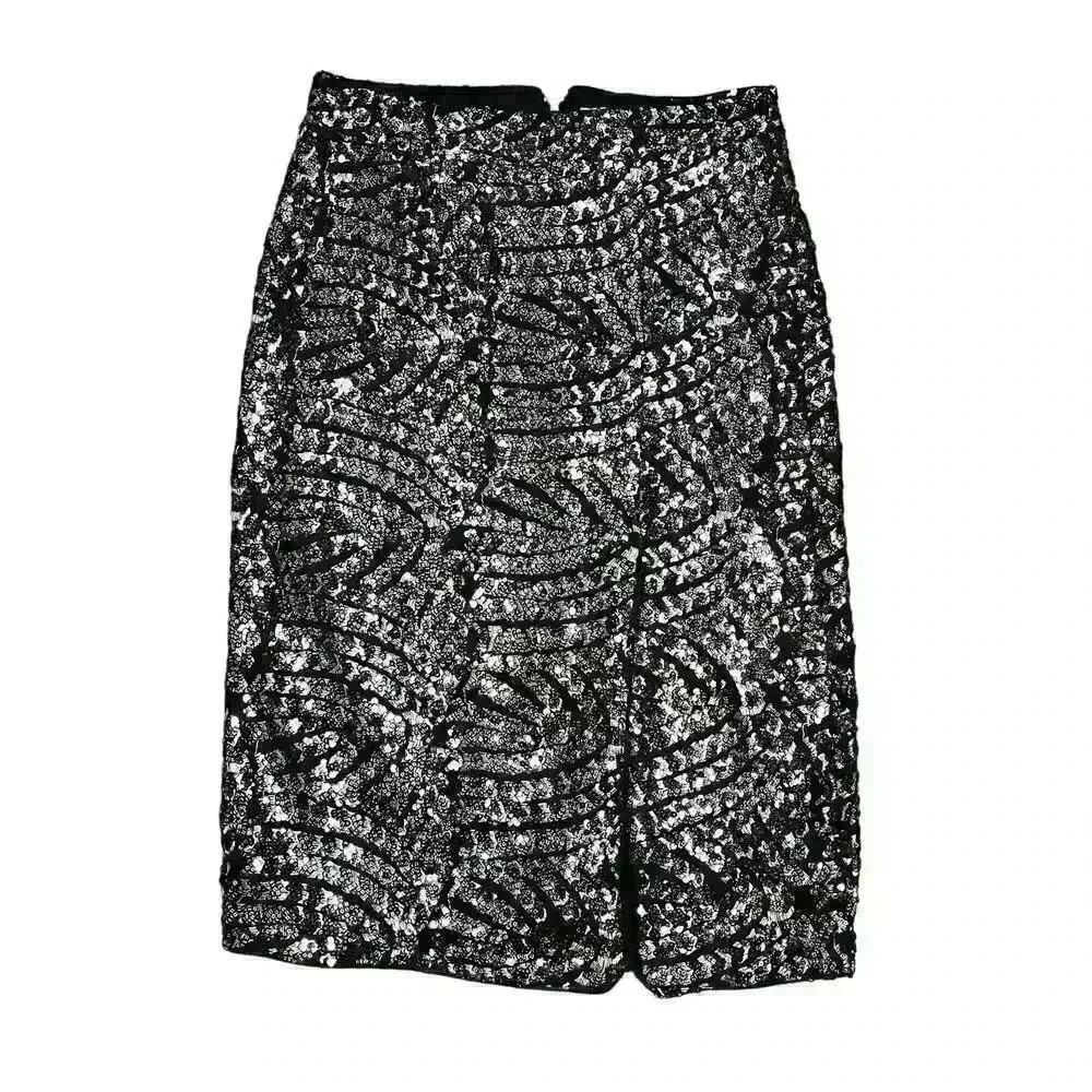 Walter Baker Josette Embellished Mesh Skirt Knee Length Size 6 - Picture 5 of 15